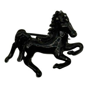 Black Horse Brooch